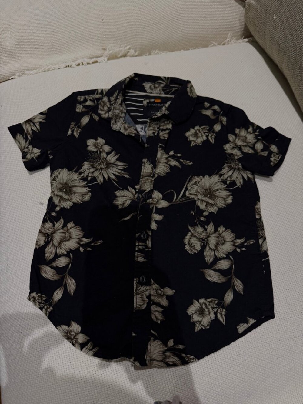 Denim & Flower Ricky Singh Boys Floral Button-Up Shirt Size 4